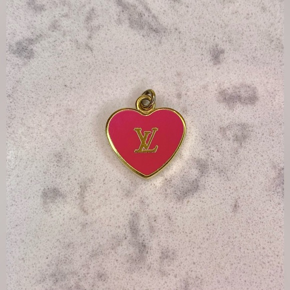 Louis Vuitton Jewelry - Louis Vuitton Authentic Heart Enamel Charm